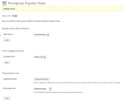 Wordpress popular posts - настройки