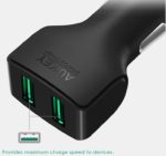 Обзор автомобильного зарядного устройства на 2 порта USB AUKEY CC-S3 на 24 Вт / 4.8А (AUKEY CC-S3 Dual USB Port Car Charger review)