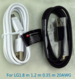 Отличный длинющий USB - microUSB кабель 1.8m (180 см) от LG для зарядки смартфонов